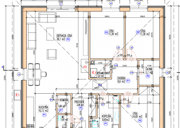 Mirareal- predaj 4. izb. rodinný dom-Novostavba, Špačince
